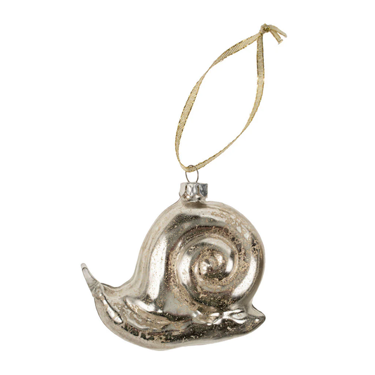 Glass Snail Ornament