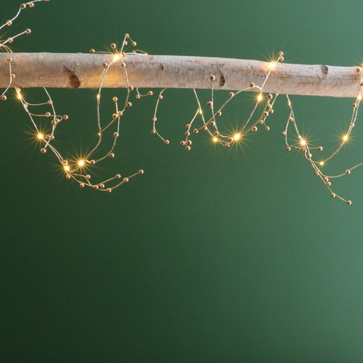 Gold Berry Led String Lights | 9.2 feet, 30 Lights