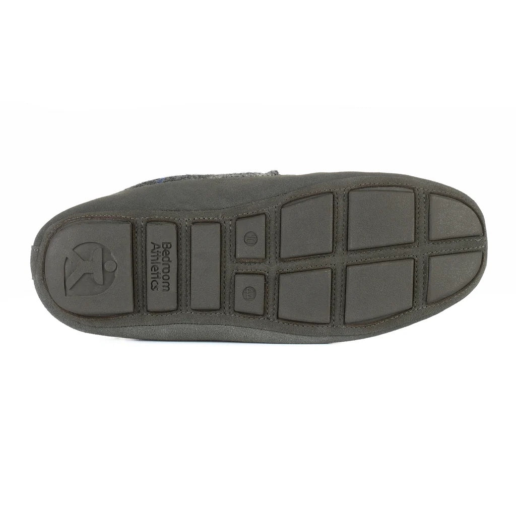 Bedroom Athletics Hanks Suede Moccasin Slipper | Grey