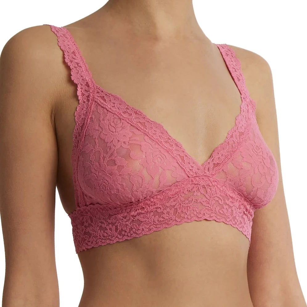 Hanky Panky Signature Crossover Lace Bralette - Guava