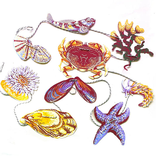 Hissing Mink Mini Paper Garland | Tide Pool, Made in Canada