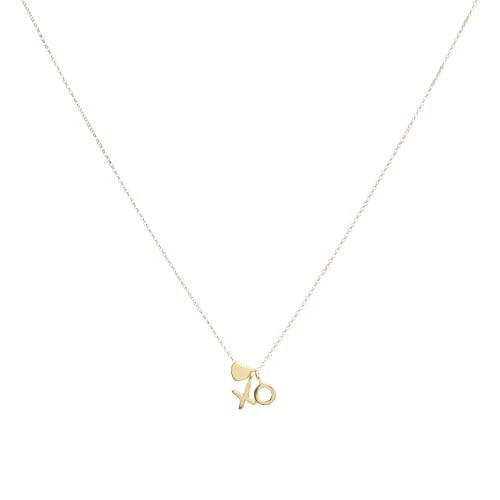 Mimi + Marge X-O & Heart Necklace | Gold Vermeil, Handmade