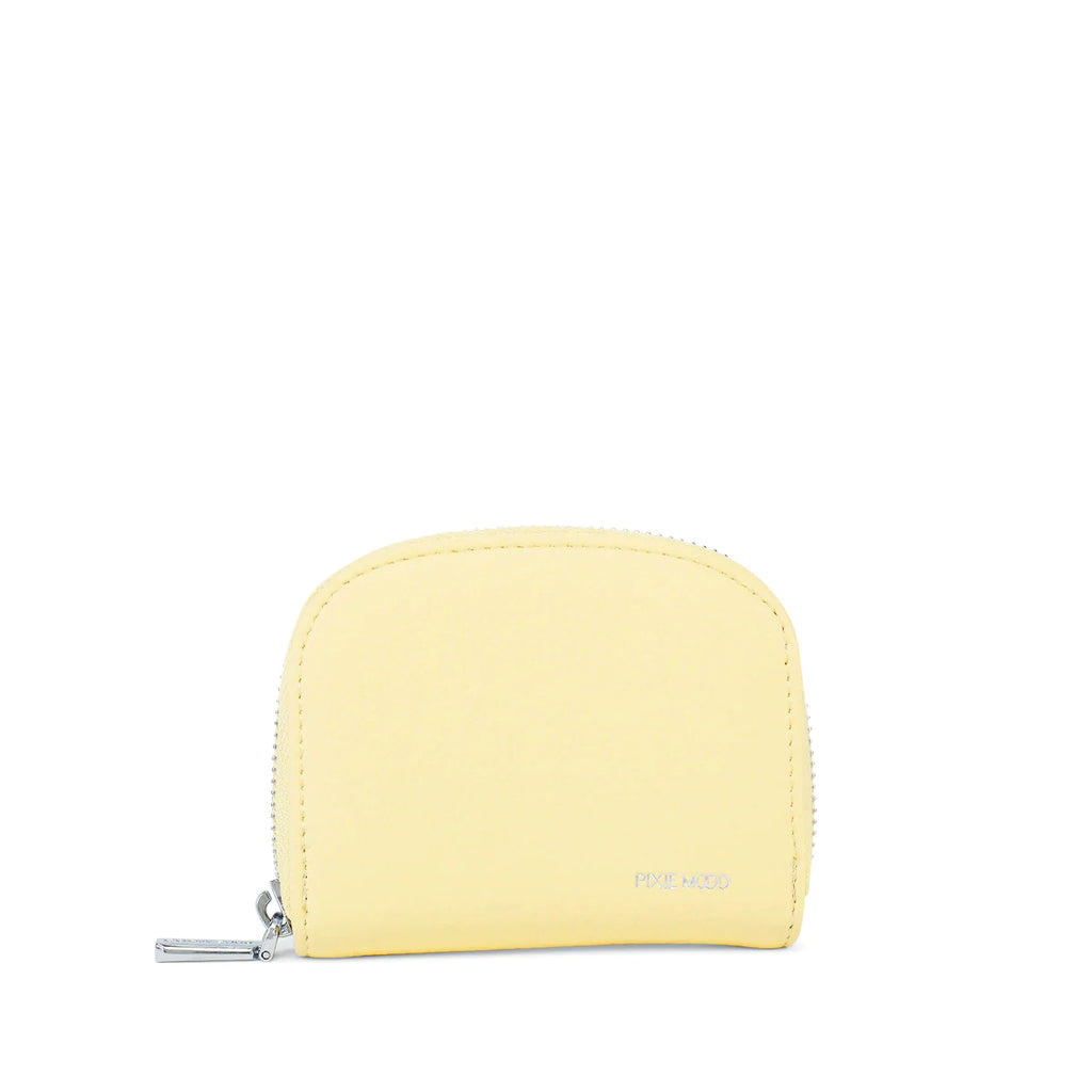 Pixie Mood Ida Card Case | Lemonade Pebbled, Vegan Leather