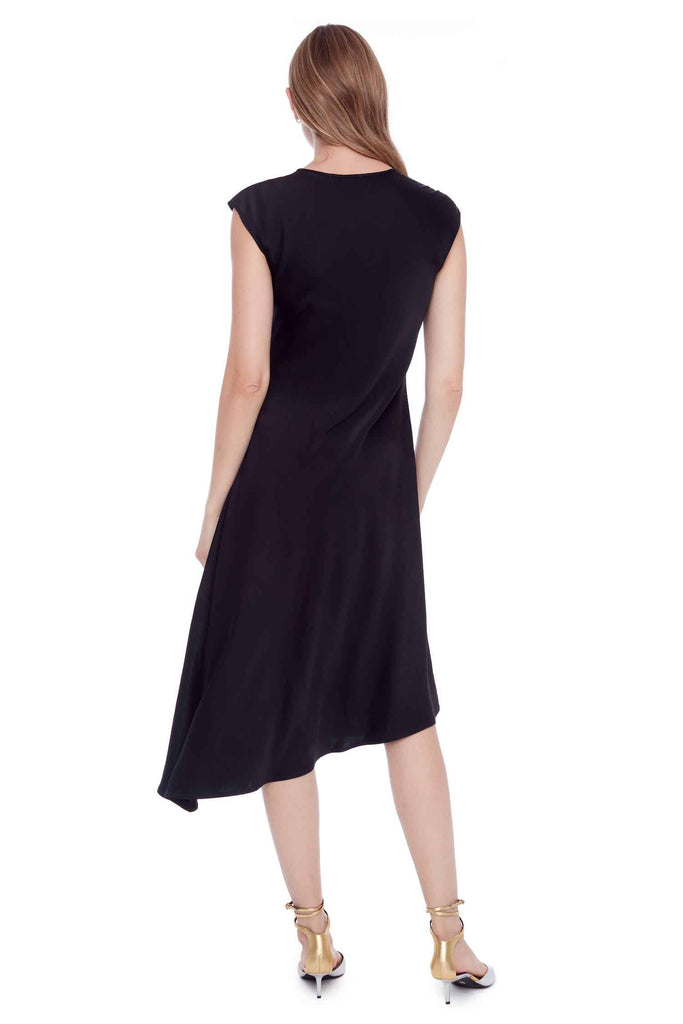 I Love Tyler Madison Roxy Asymmetric Satin Dress | Made in Canada