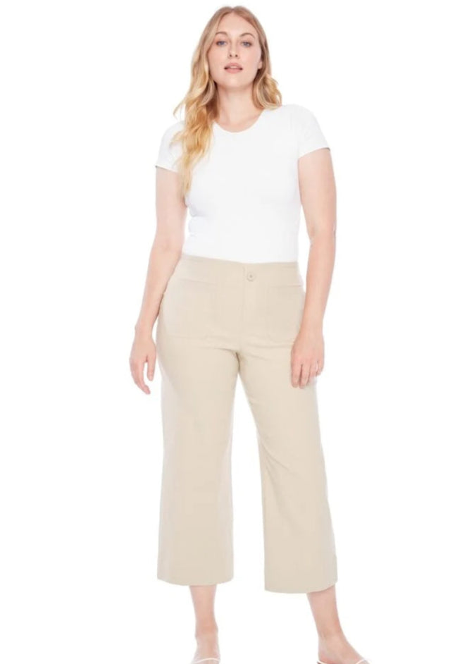 I Love Tyler Madison Wide Leg Pant | Stone, Made in Canada