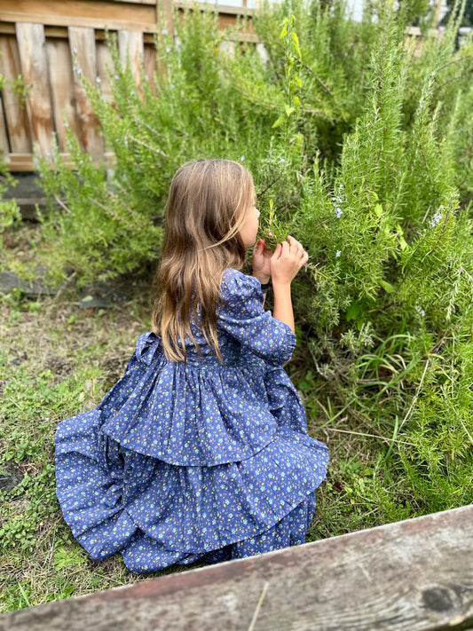 Cornflower Kids Dress - Blue
