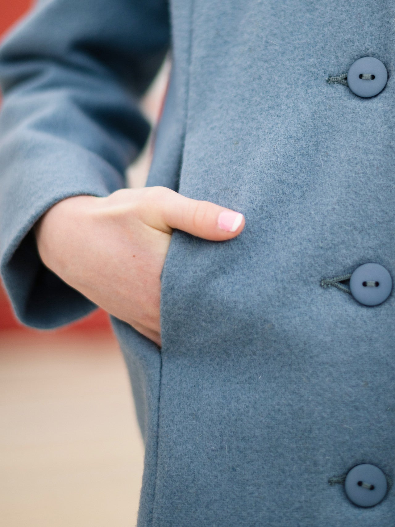 Robinhood Kids Wool Jacket - Smoke Blue