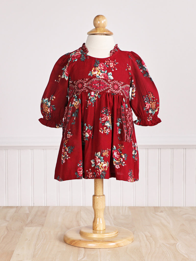 April Cornell Lavinia Baby Dress | Scarlet, Designed in Canada