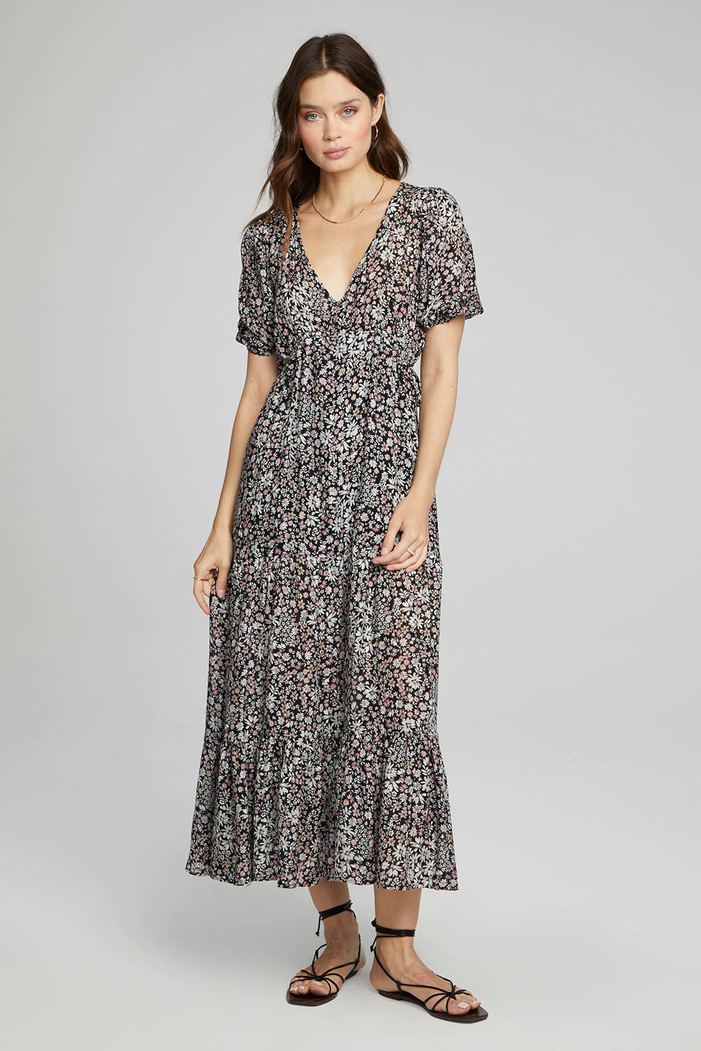 Saltwater Luxe Leon Maxi Dress, Black  Designed in the USA – Twang & Pearl