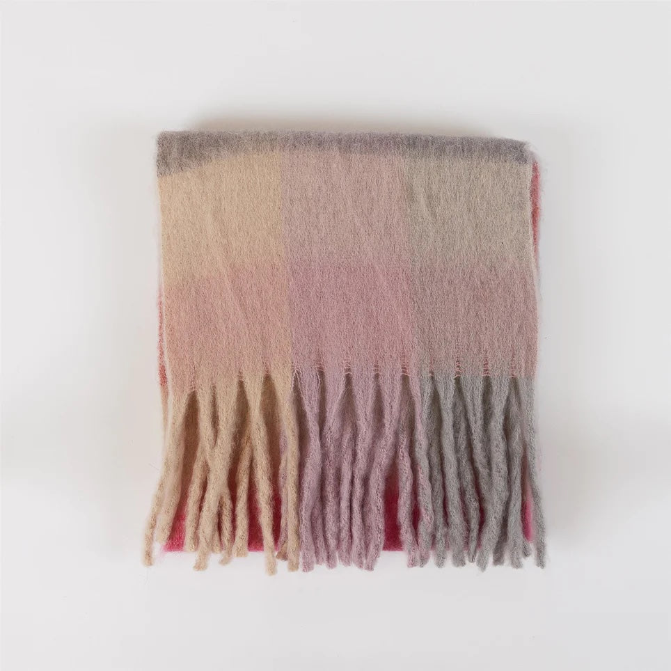 Lyla + Luxe Check Scarf | Rust, Designed in Canada
