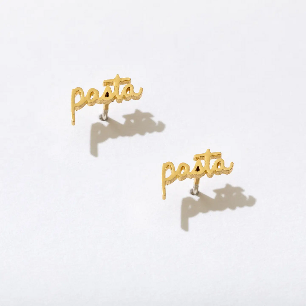 Larissa Loden Jewellery Pasta Script | Post Earrings