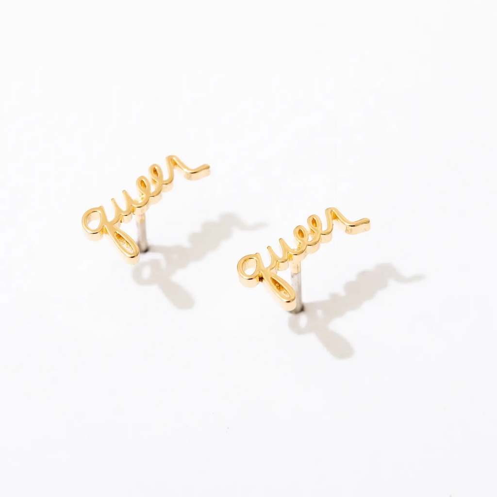 Larissa Loden Jewellery Queer Script | Post Earrings