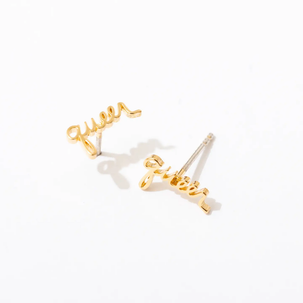 Larissa Loden Jewellery Queer Script | Post Earrings