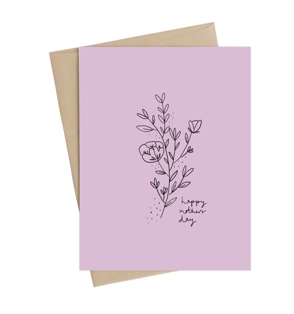 Little May Papery Card Mother's Day Card | Flowers, Made In Canada