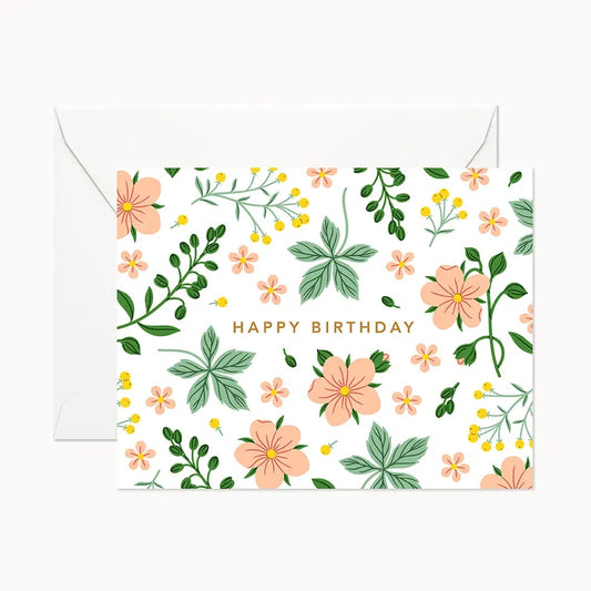 Linden Paper Birthday Card | Wild Garden, Made in Canada