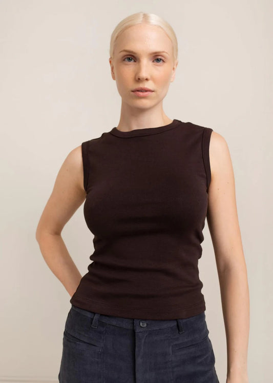 Paper Label Lydia Tank | Chocolate Torte, Designed in Canada