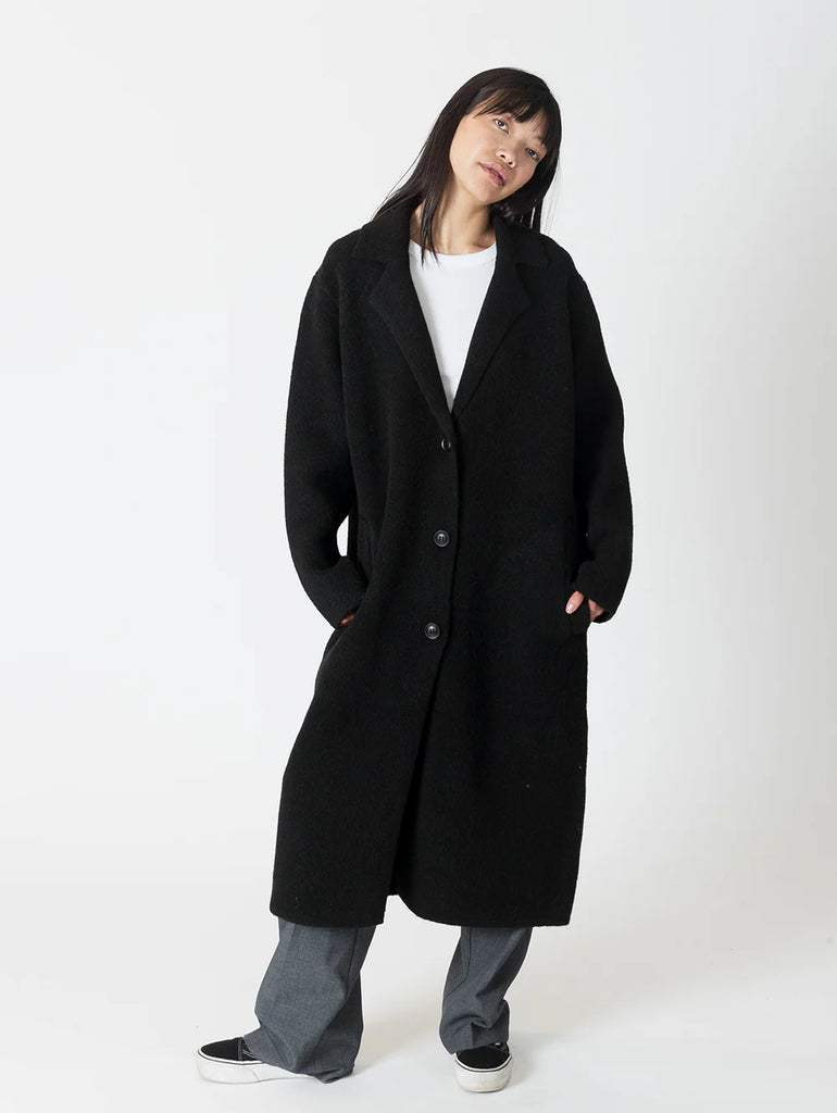 Lyla + Luxe Victoria Oversized Eco Coat | Black, Designed in Canada