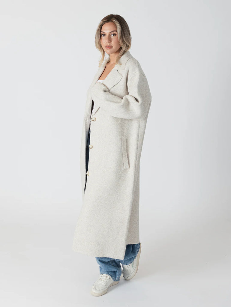 Lyla + Luxe Victoria Oversized Coat | Beige, Designed in Canada