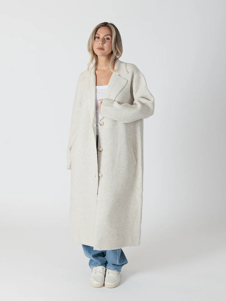 Lyla + Luxe Victoria Oversized Coat | Beige, Designed in Canada