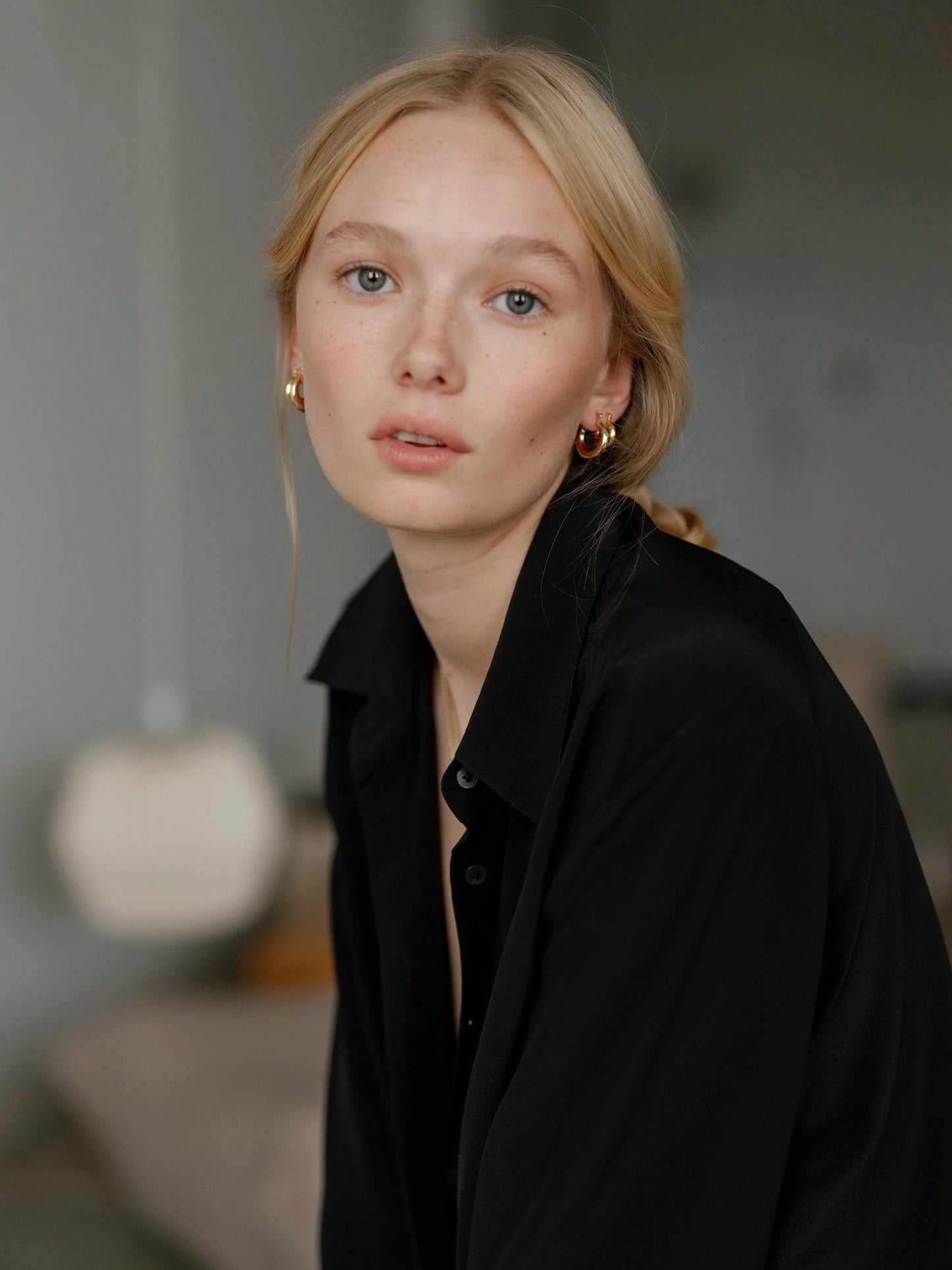 Lisbeth Jewelry Hailey Hoop Earrings | Gold, Handmade