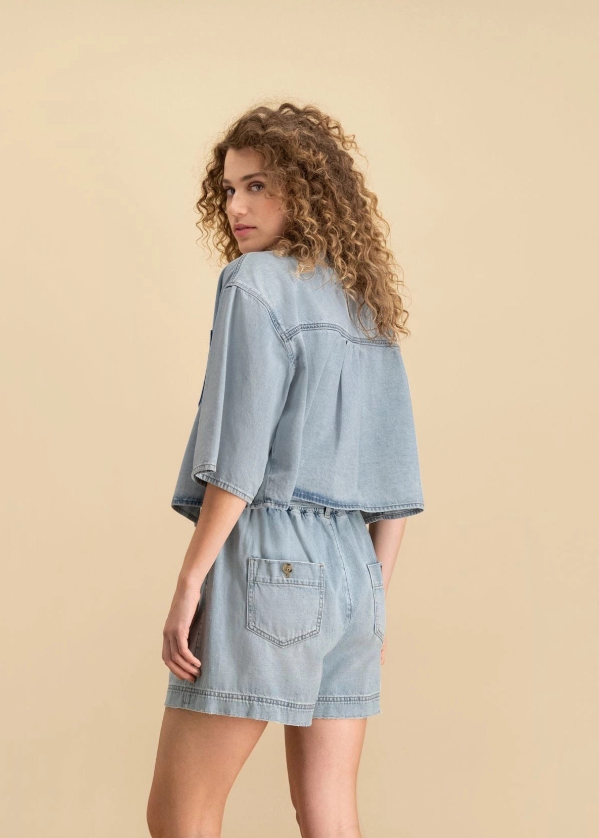 Circle Of Trust | Mae Denim Blouse, Azure