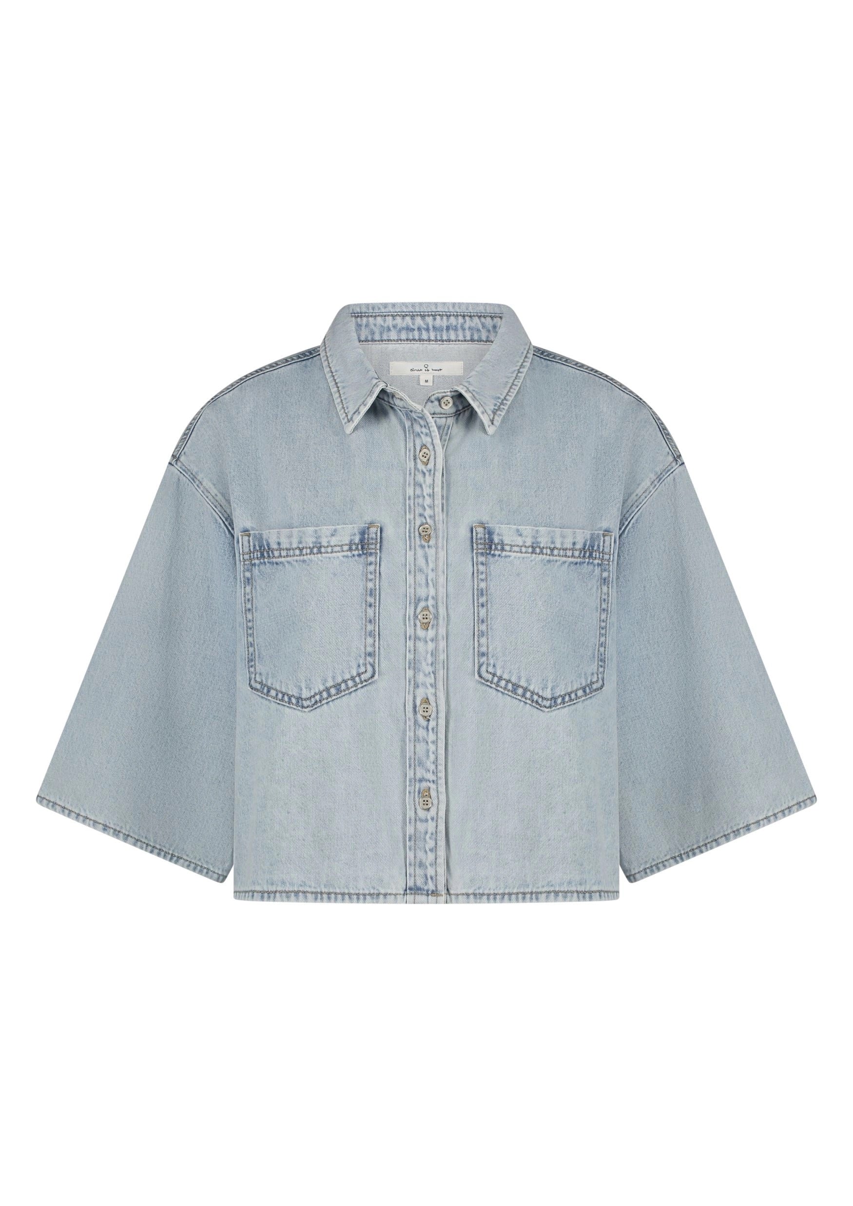 Circle Of Trust | Mae Denim Blouse, Azure