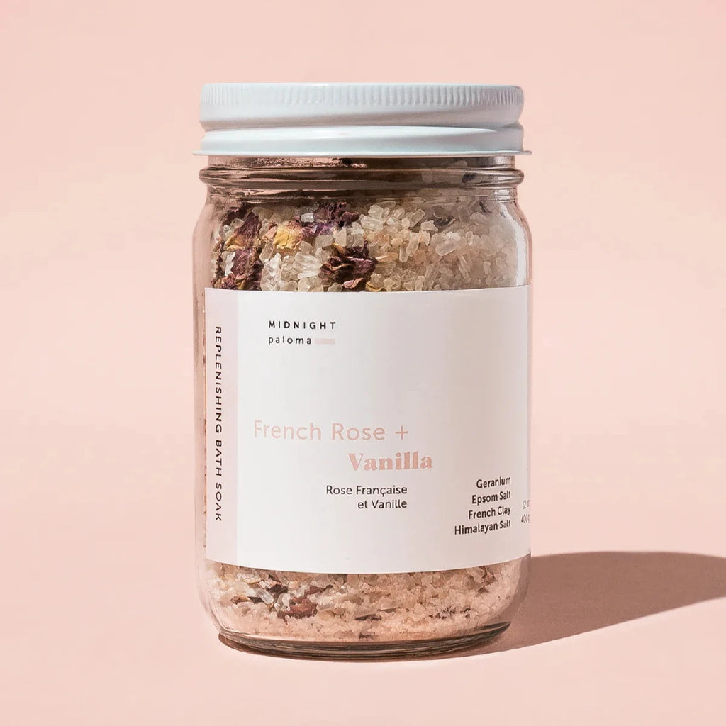 Midnight Paloma - Replenishing Bath Soak - French Rose and Vanilla