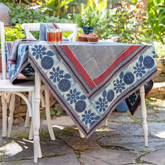 April Cornell Cotton Tablecloth, Mod Mix | Natural DyeApril Cornell Cotton Tablecloth, Mod Mix | Natural Dye