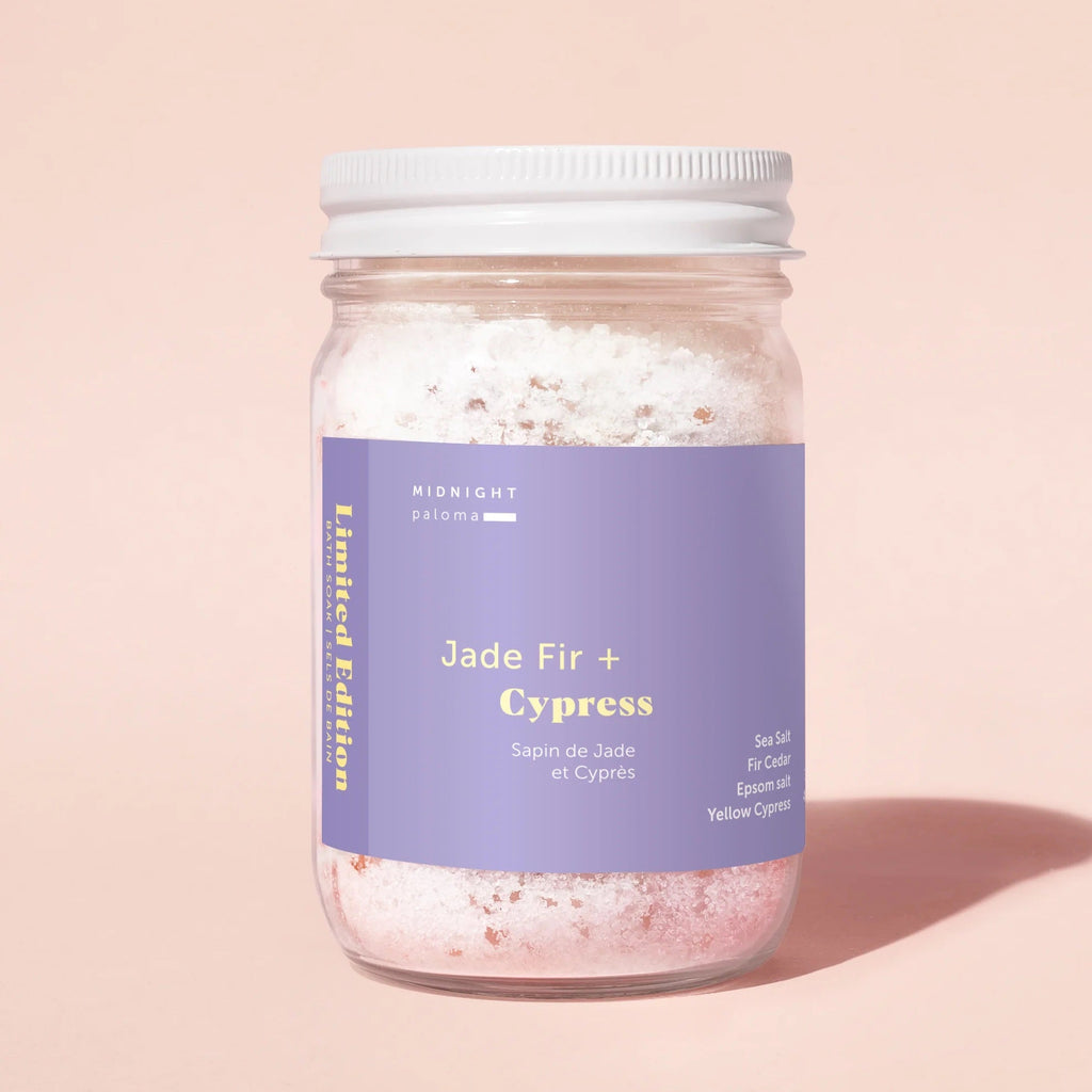 Midnight Paloma Bath Soak | Jade Fir + Cypress, Made in Vancouver