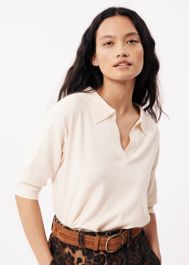 FRNCH Plum Top | Creme, Designed in France