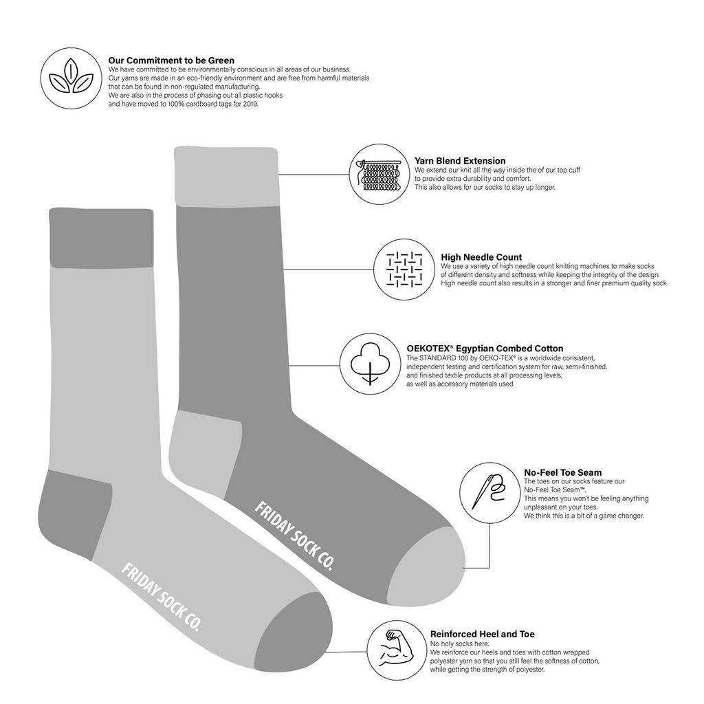 Mens Sock Diagram