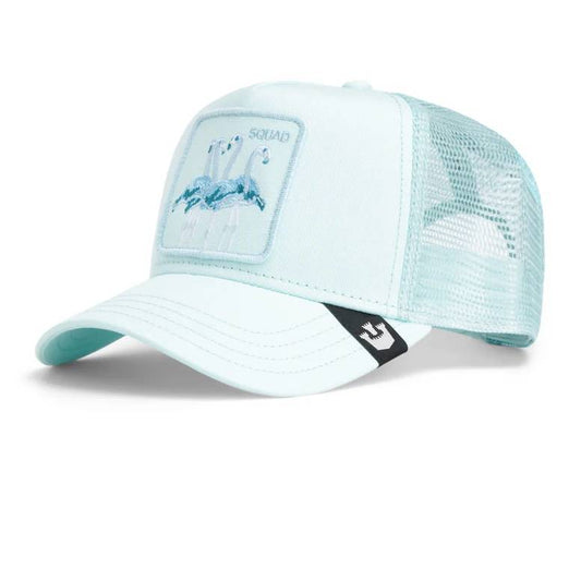 Goorin Bros Trucker Hat Light Blue | Mirge Squad, Snapback