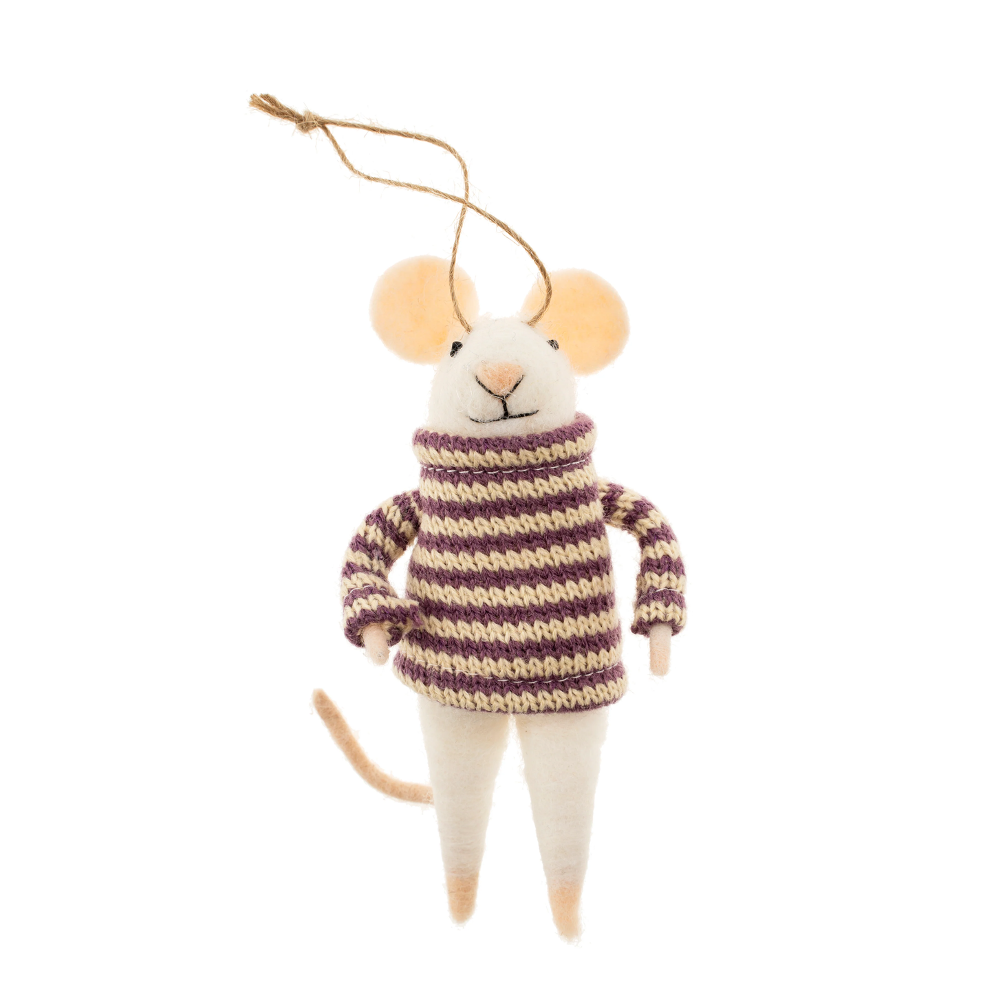 Felted Mouse Ornament - Nellie