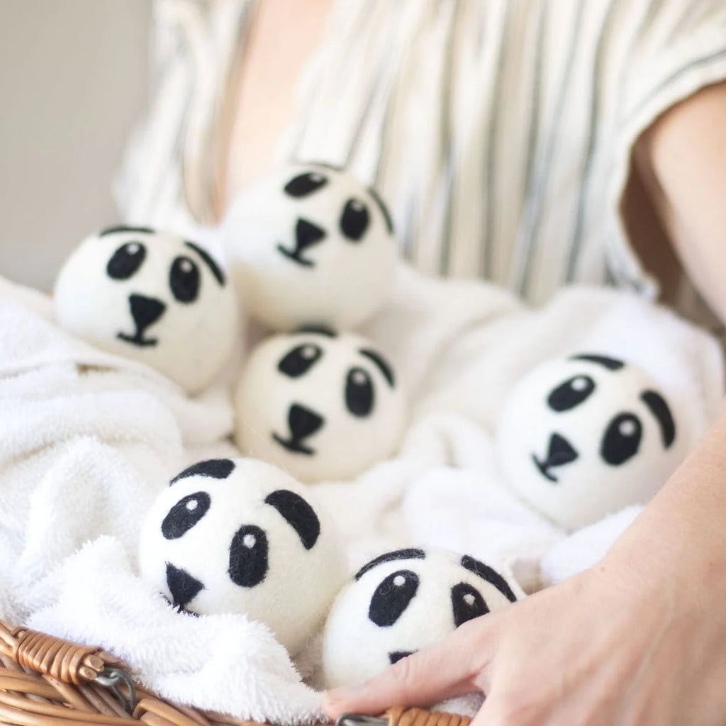 Friendsheep, Panda Pack | Eco Friendly Wool Dryer Balls