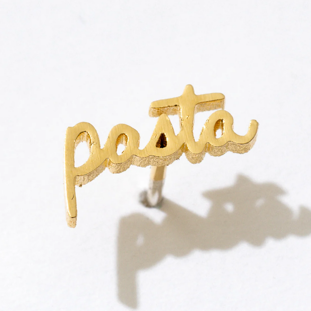 Larissa Loden Jewellery Pasta Script | Post Earrings