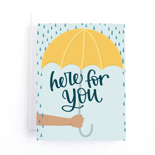 Pedaller Designs Sympathy Card, Here For You | Made in Canada