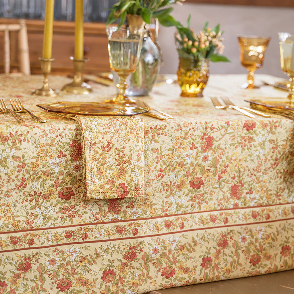 April Cornell Cotton Tablecloth, Penelope Honey | Designed in Canada