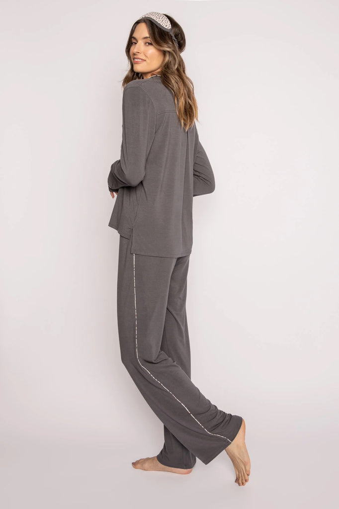 PJ Salvage Modal Basics PJ Set | Charcoal