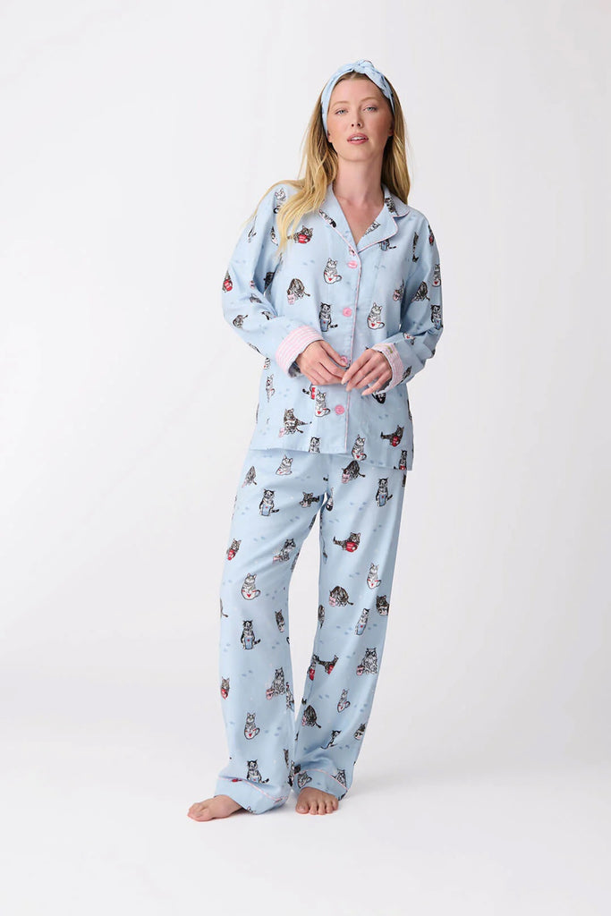 PJ Salvage Flannels PJ Set | Coffee & Cat Naps