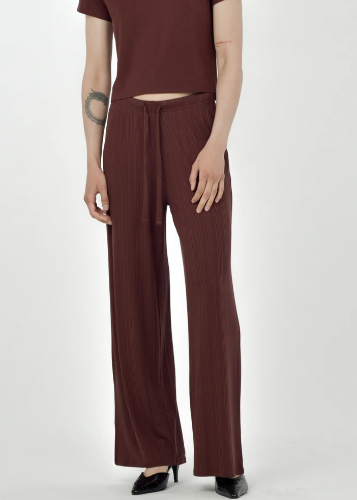 Paper Label Cozette Wide Leg Pant | Truffle, Designed in Canada