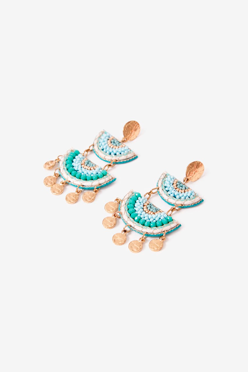 NEKANE Long Earrings with Rhinestones | Designed in Barcelona