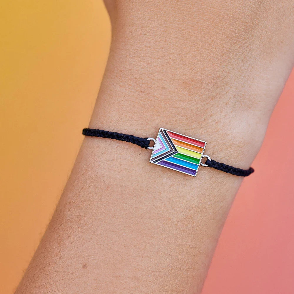 Pura Vida Progress Pride Bracelet, Charm | Handmade in Costa Rica
