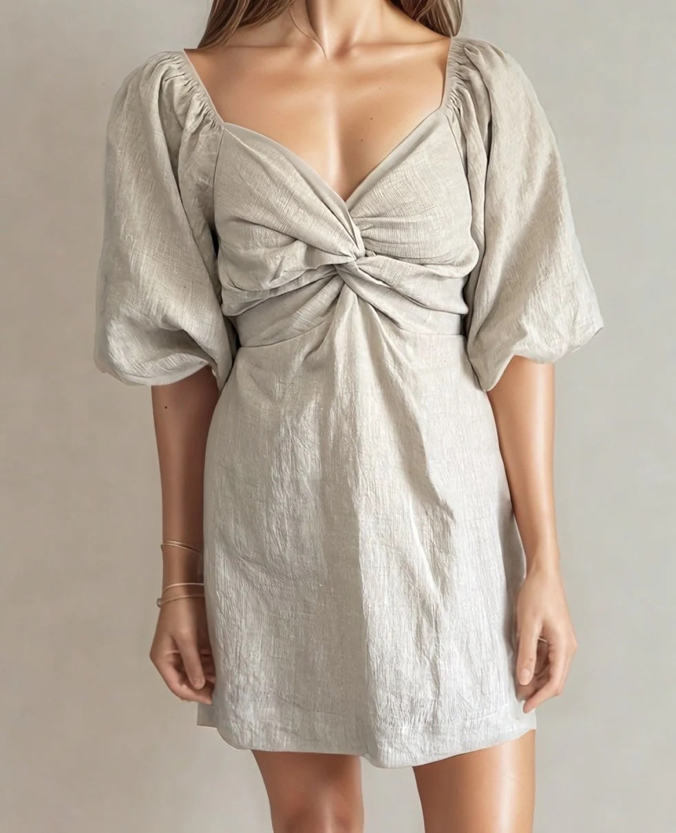 The Noelle Structured Button Blazer Dress