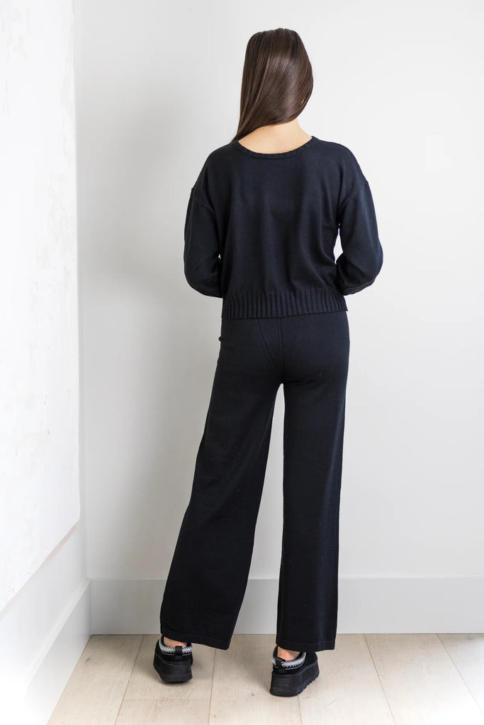 PRIV Odette Knit Top| Black, Designed in Canada