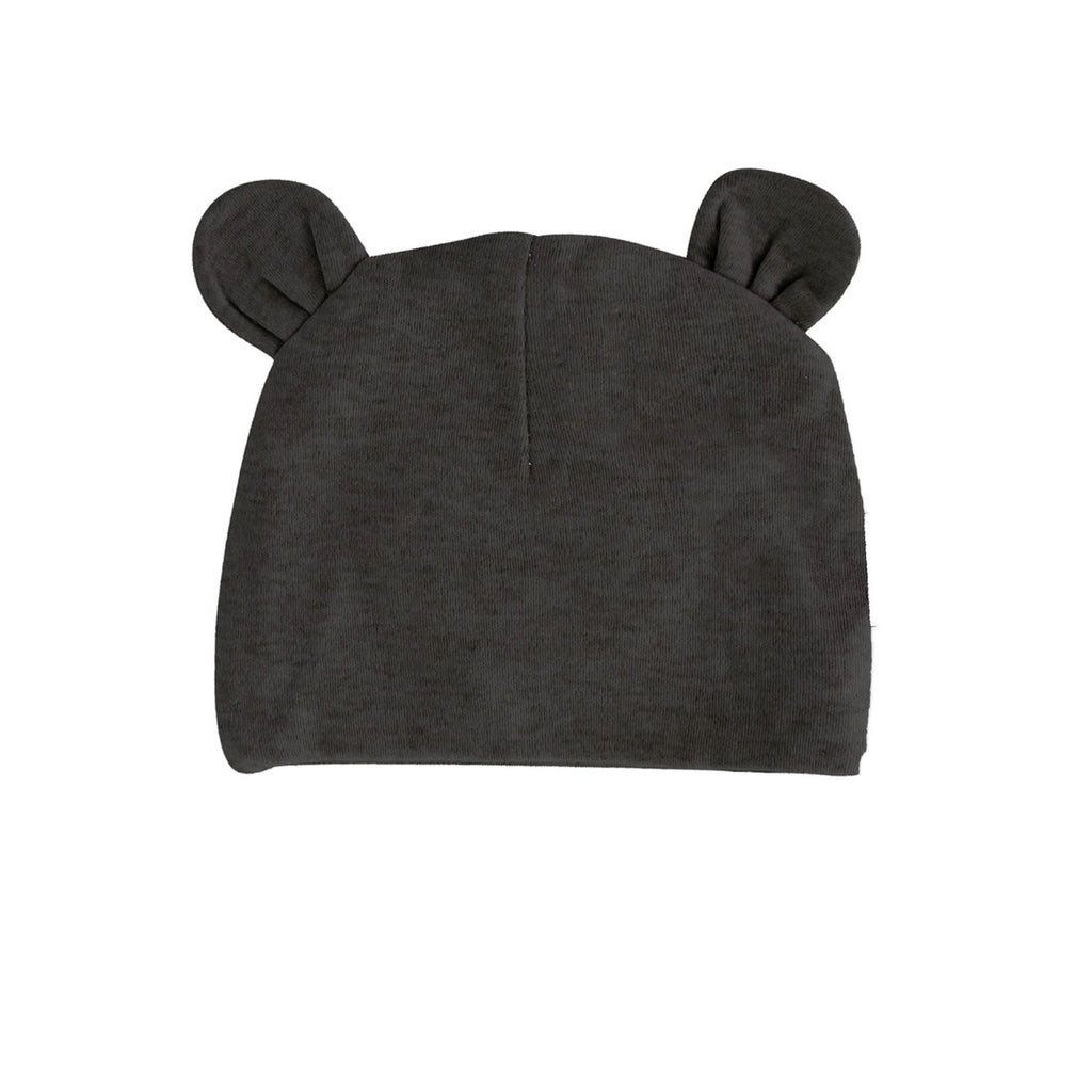 Parade Organic Cotton Baby Bear Hat | Charcoal Melange