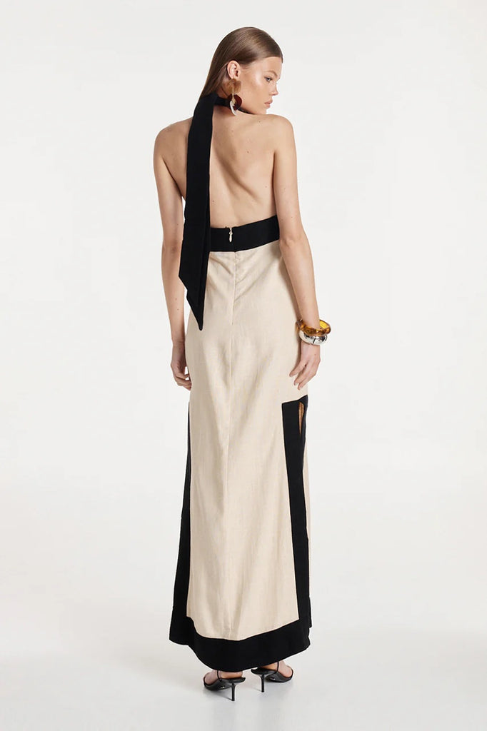 Madison the Label Porsha Maxi Dress | Oat, Designed in Australia