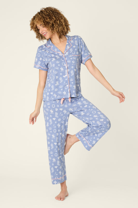 Whimsy Lone Star PJ Set - Blue Shadow