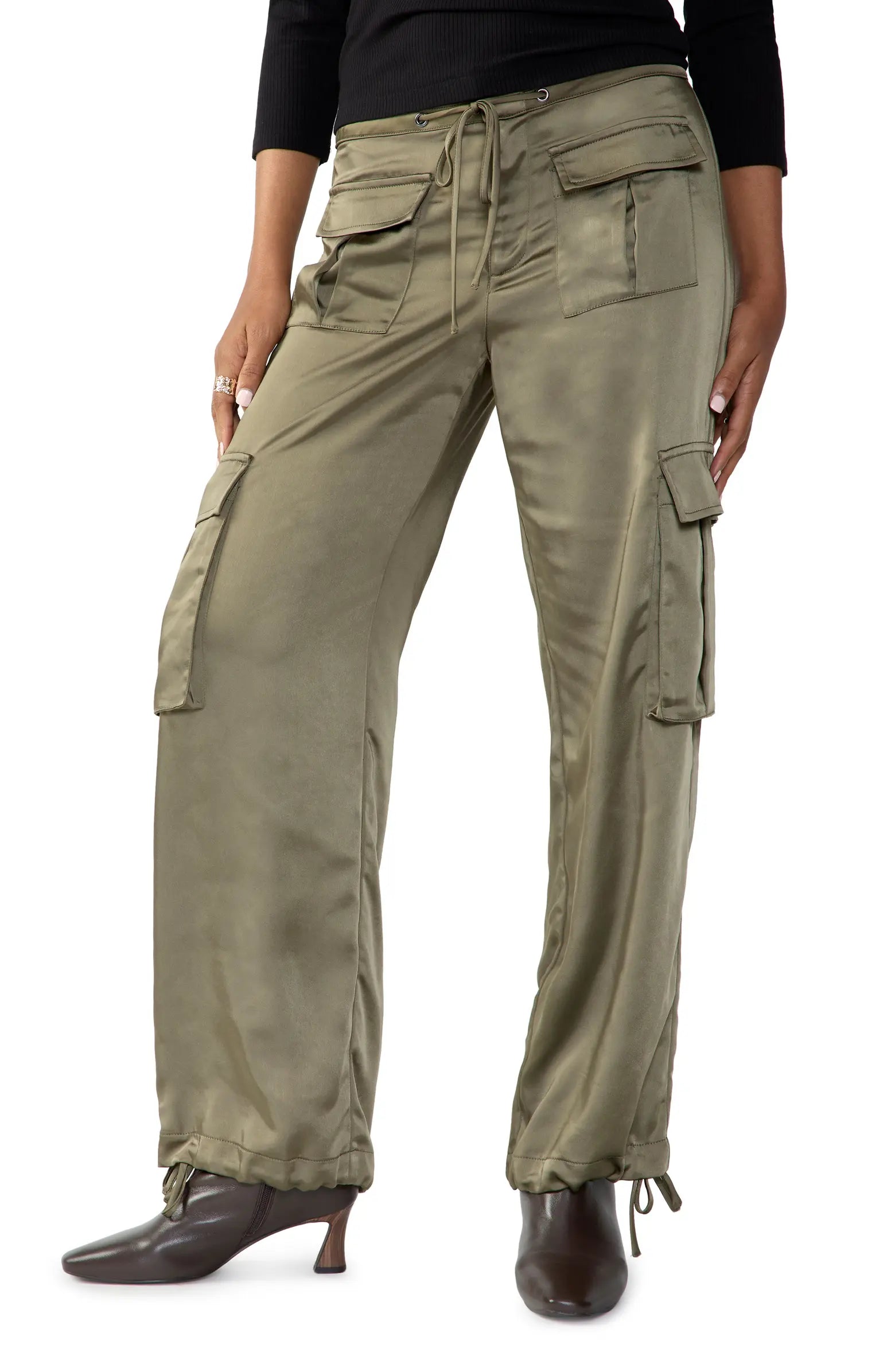 Sanctuary linen cargo pants discount