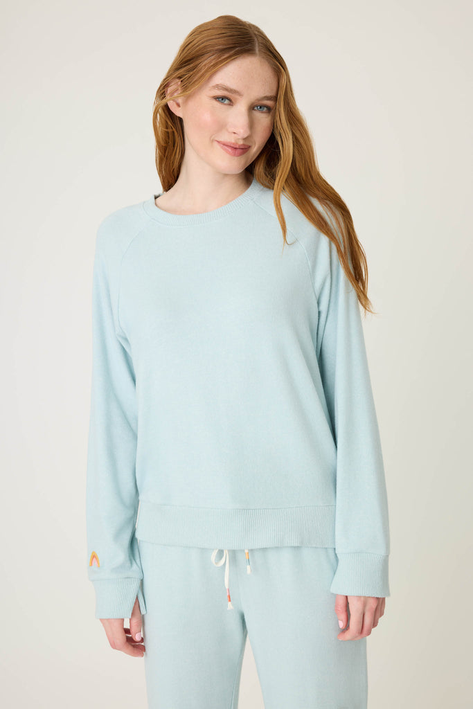 PJ Salvage Sunshine On My Mind Top | Dusty Blue, Designed in the USA