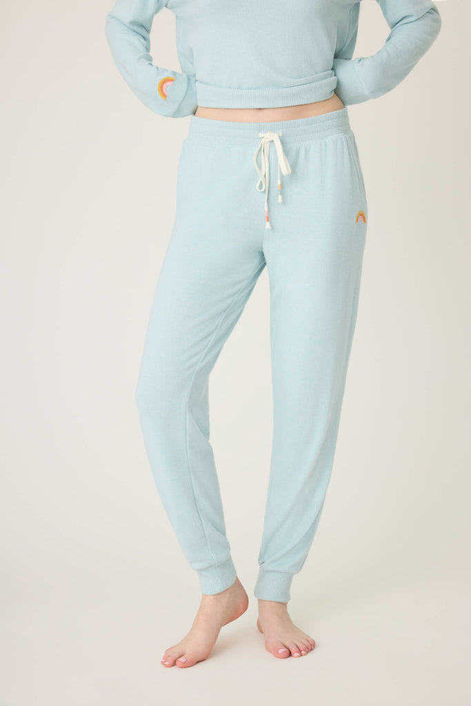 PJ Salvage Sunshine On My Mind Banded Pant | Dusty Blue